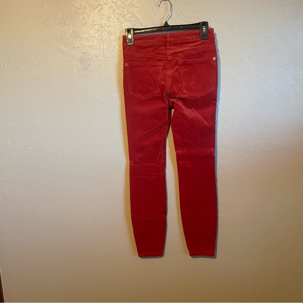 Anthropology Red High Rise Corduroy‎ Skinny Jeans - Picture 3 of 8
